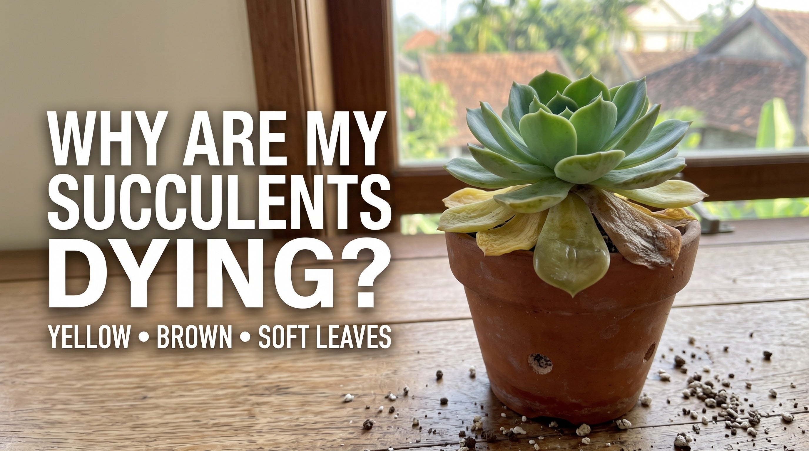 Why Are My Succulent Leaves Turning Yellow, Brown, or Soft?
