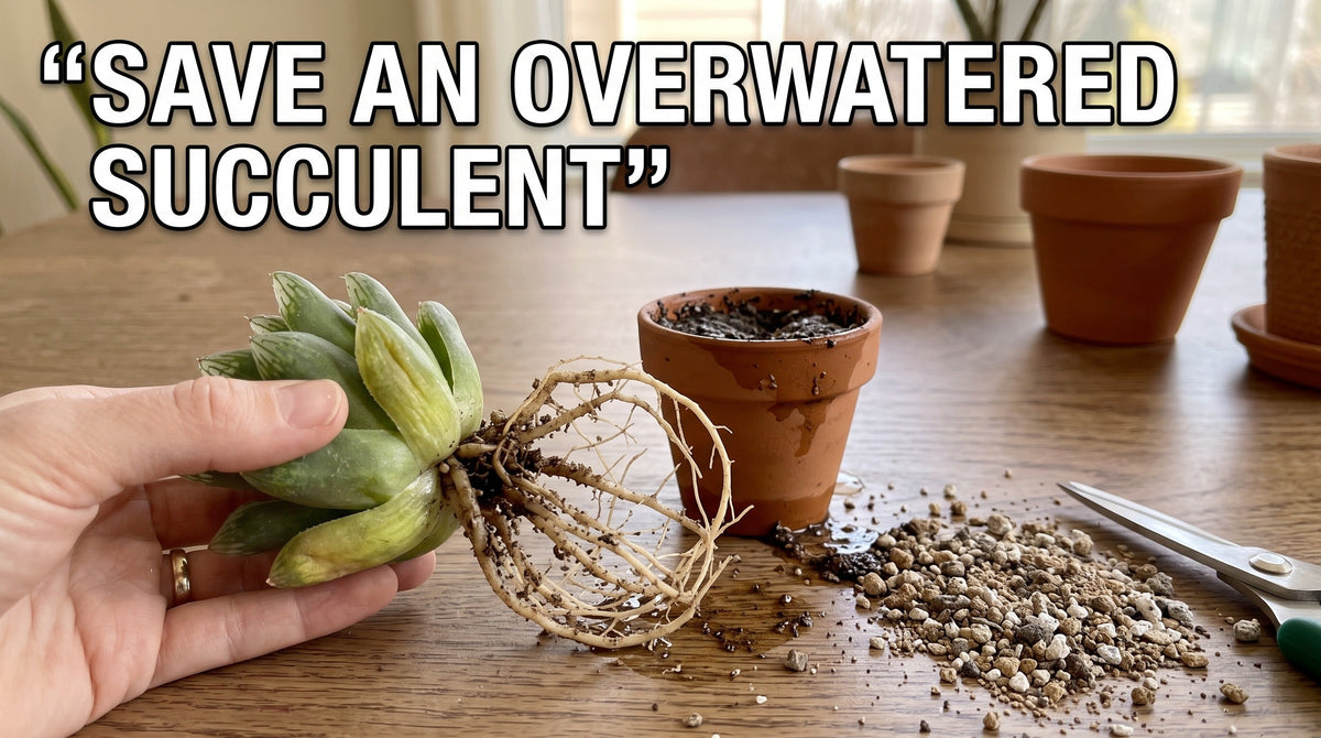 How to Save an Overwatered Succulent: Step-by-Step Guide