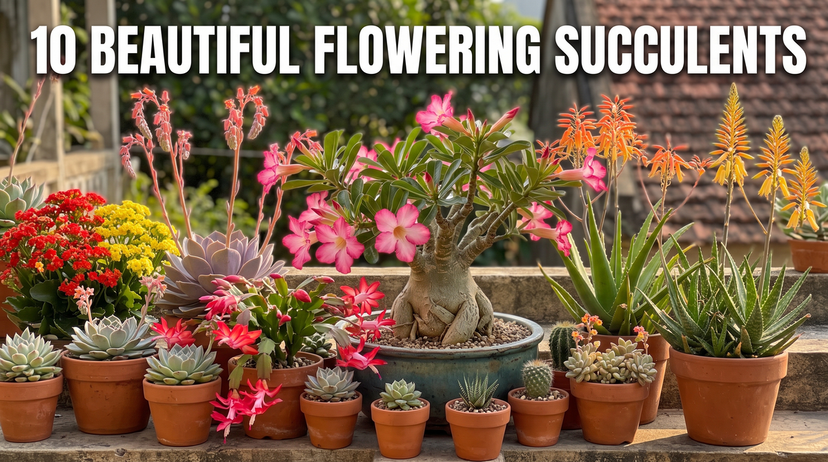 10 Beautiful Flowering Succulents for Your Home and Garden
