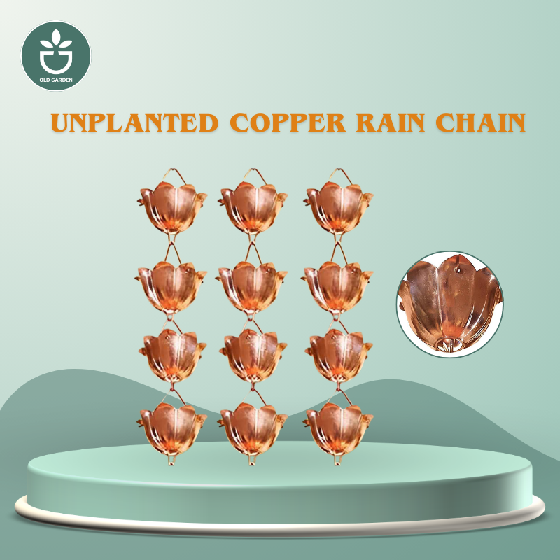 Unplanted Copper Rain Chain