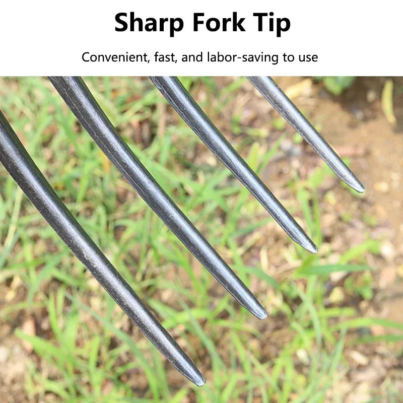 4/5 Teeth Manganese Steel Soil Digging Fork