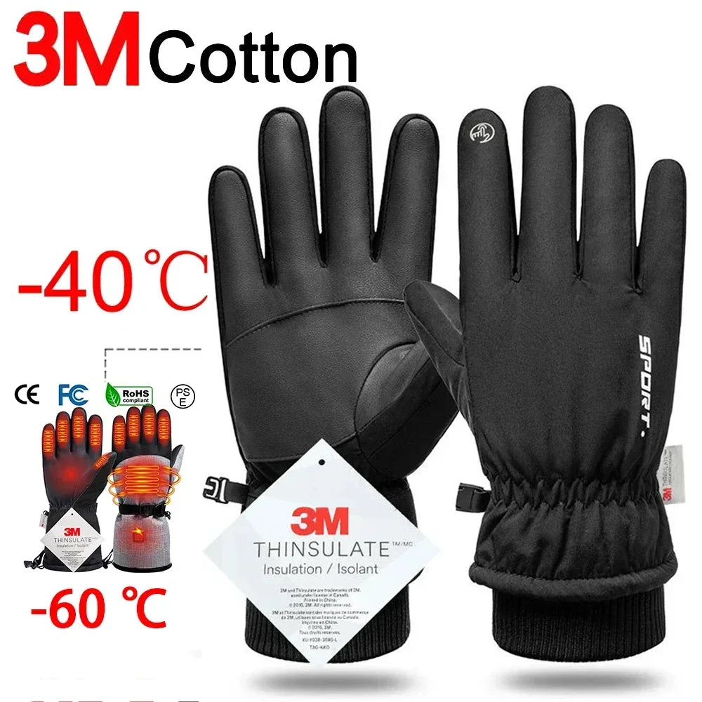 Men's Winter Waterproof Touchscreen Gloves