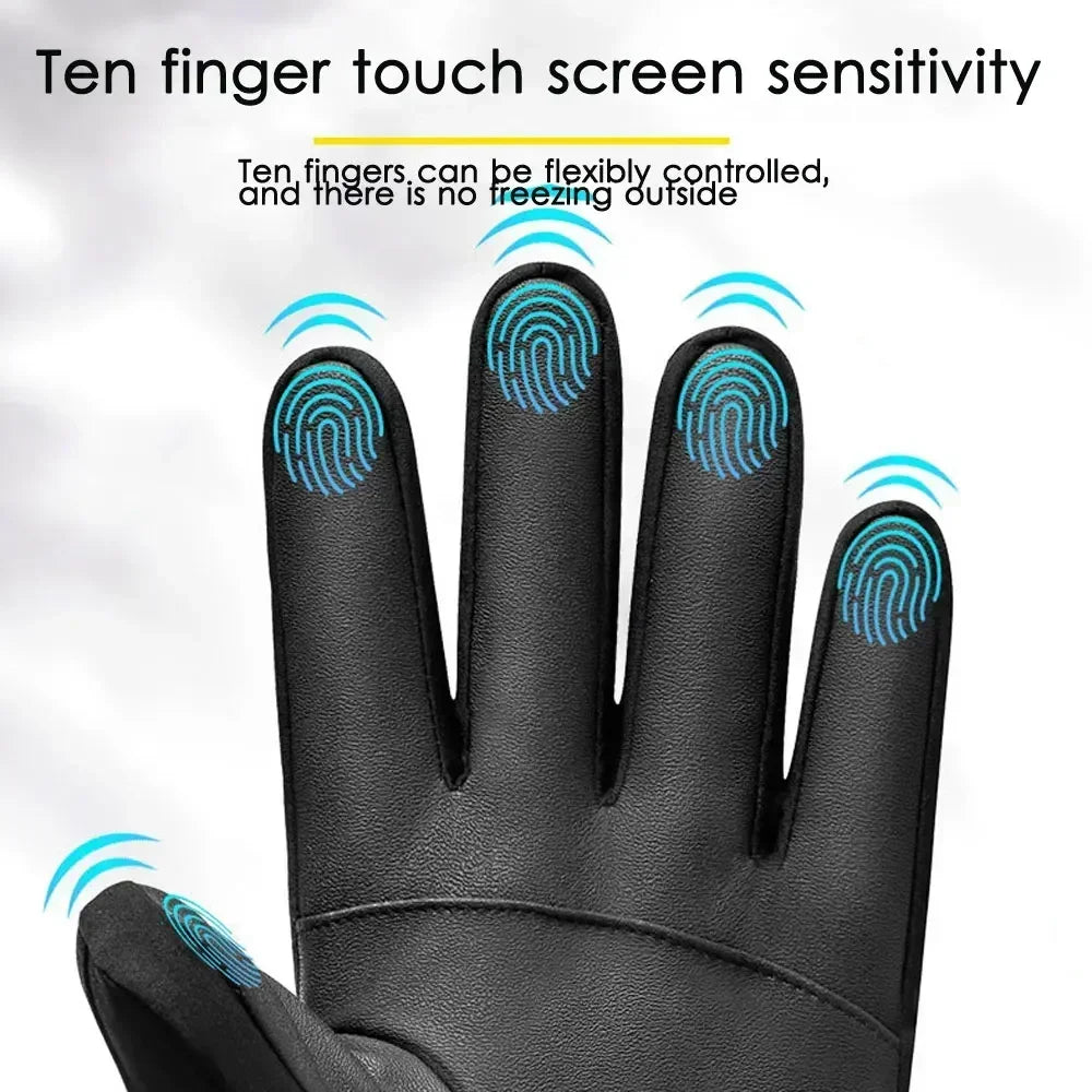 Men's Winter Waterproof Touchscreen Gloves
