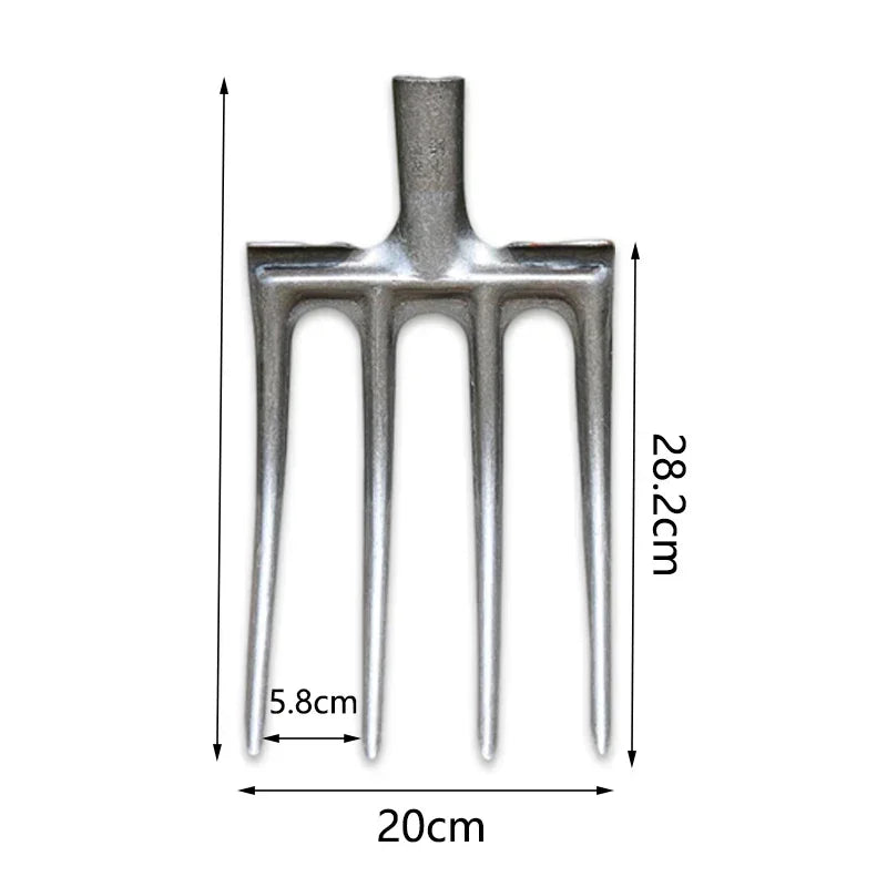 4/5 Teeth Manganese Steel Soil Digging Fork