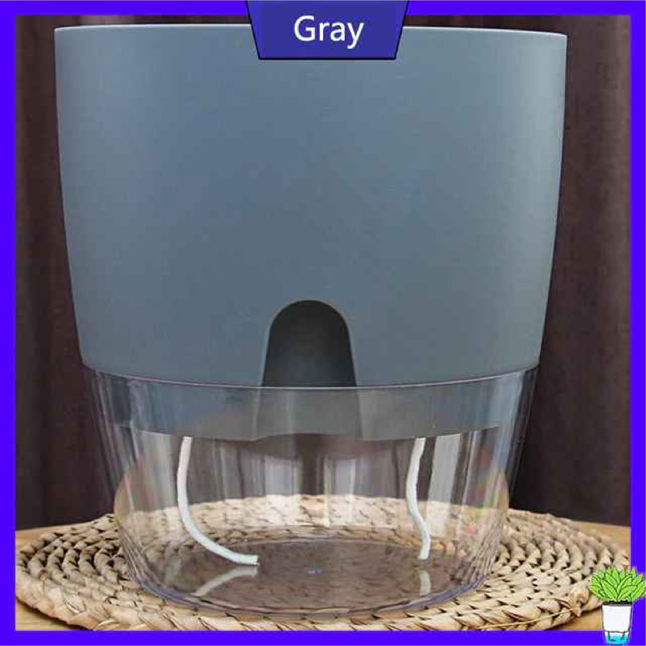 Transparent Double Layer Flower Pot
