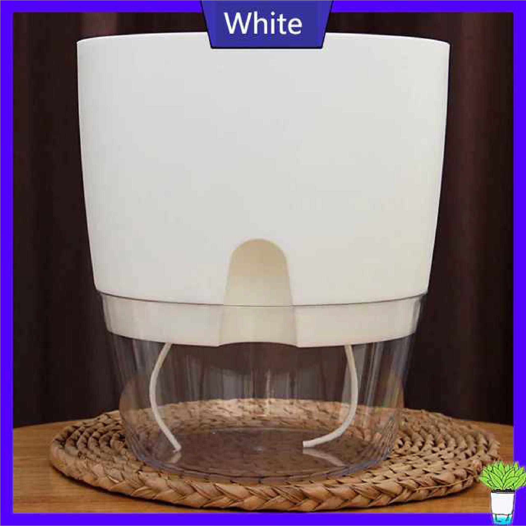 Transparent Double Layer Flower Pot
