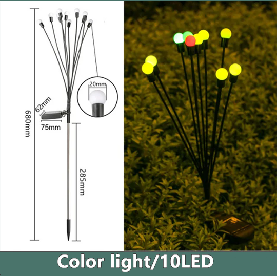 Solar Power Firefly Swaying Lawn Light