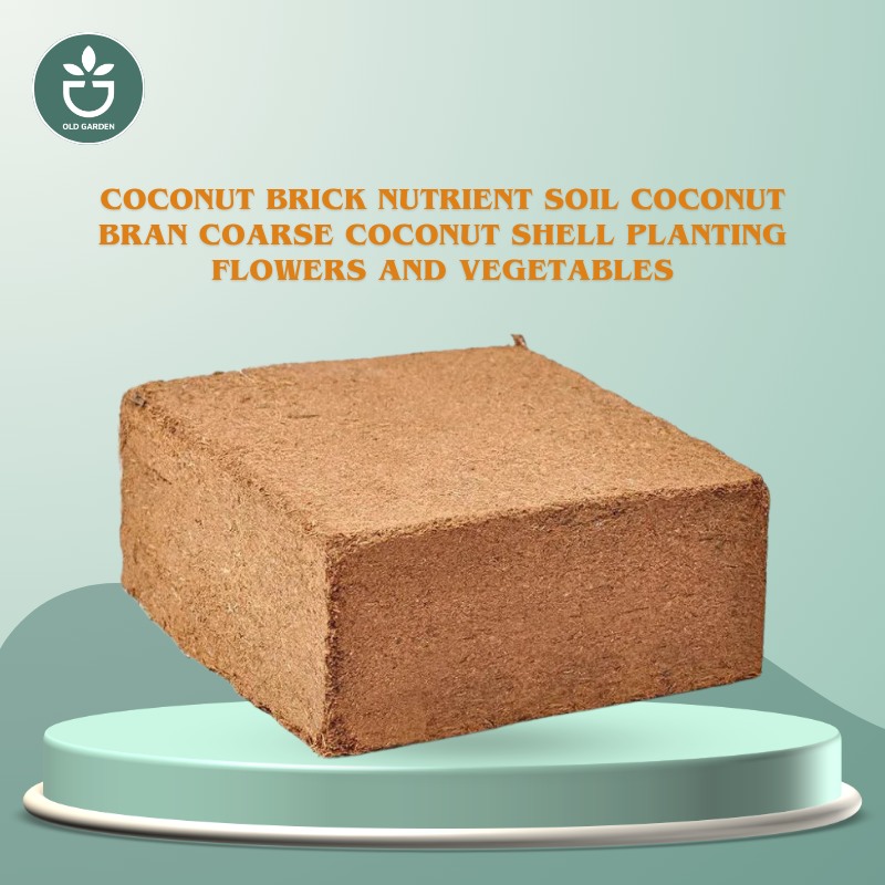 Coconut brick nutrient soil coconut bran coarse coconut shell planting flowers and vegetables