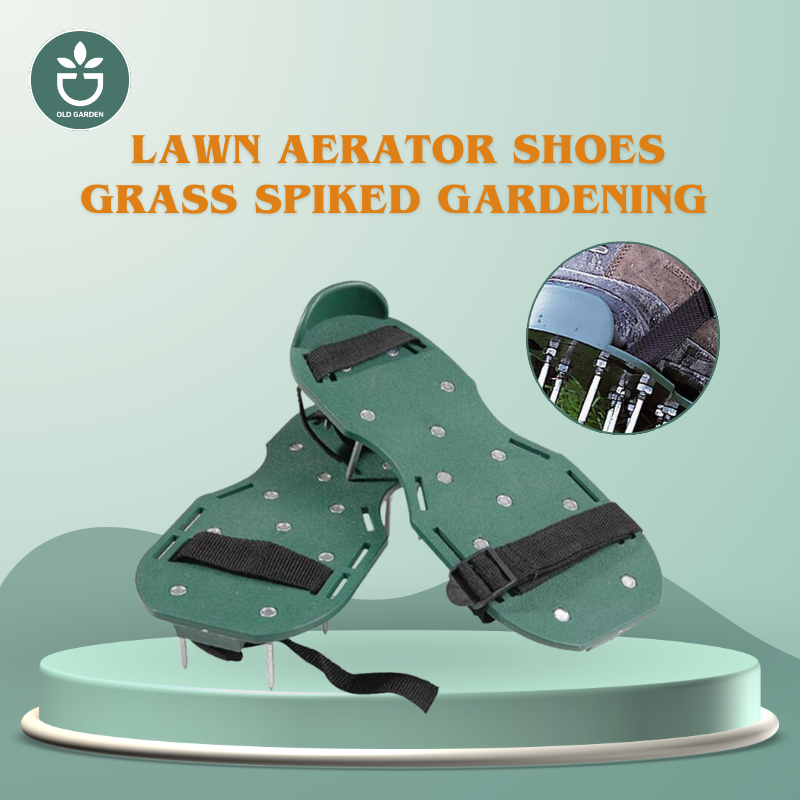 Lawn Aerator Shoes Grass Spiked Gardening