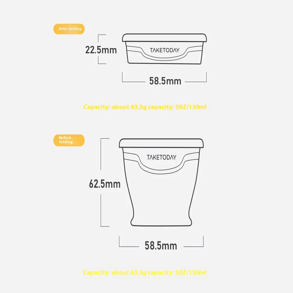 Silicone Foldable Water Cup Portable Travel