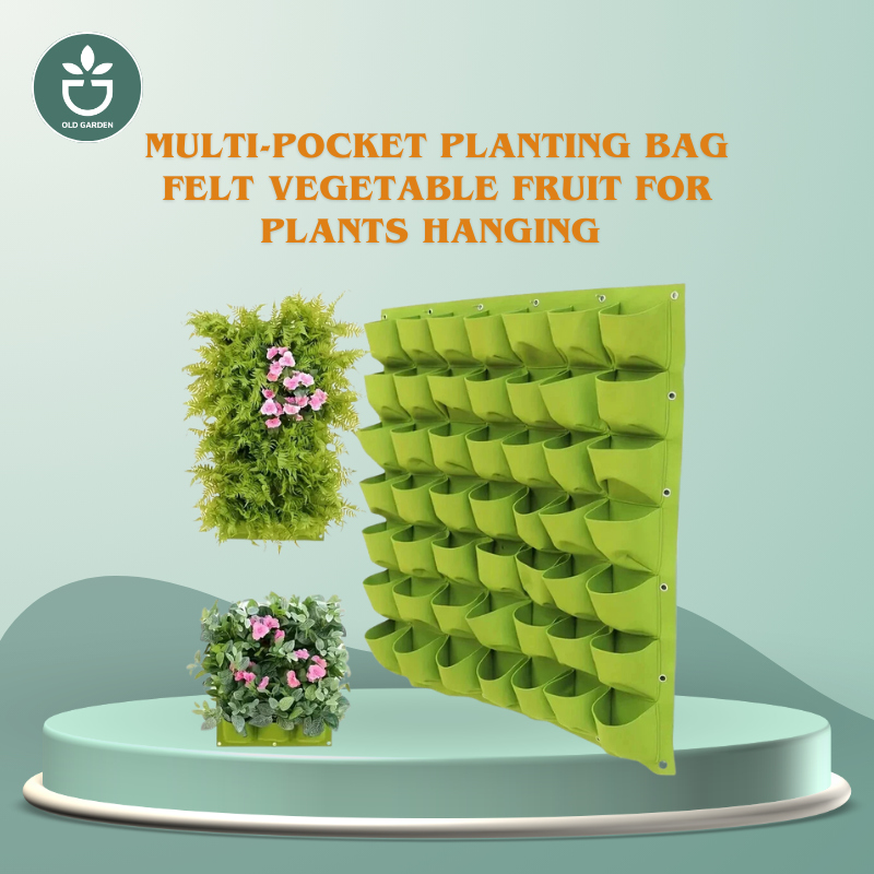 Multi-pocket Planting Bag Felt Vegetable Fruit for Plants Hanging