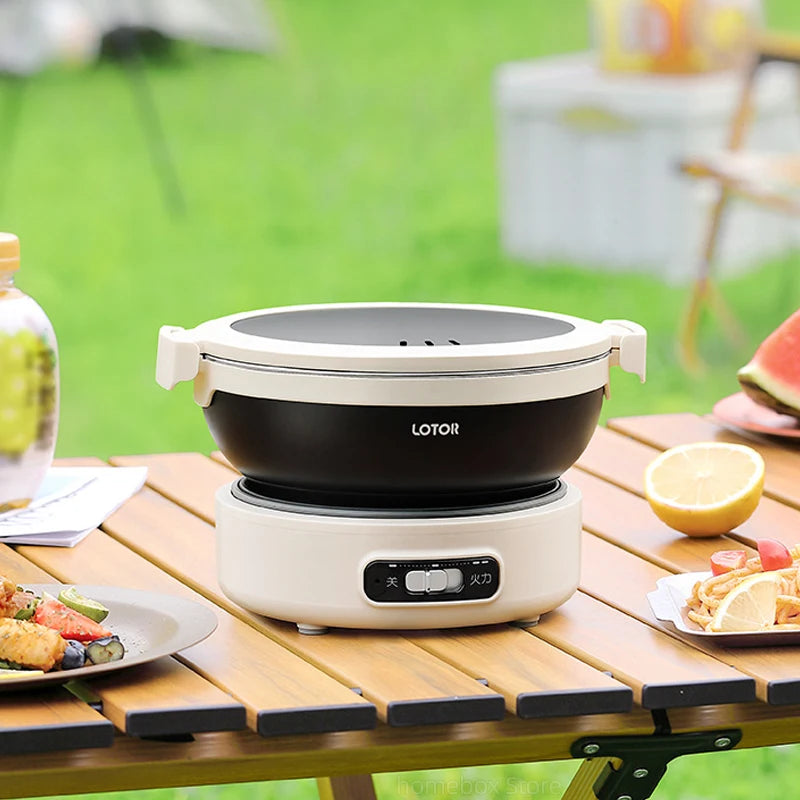 1.2L Portable Electric Cooker, 500W Travel Hot Pot