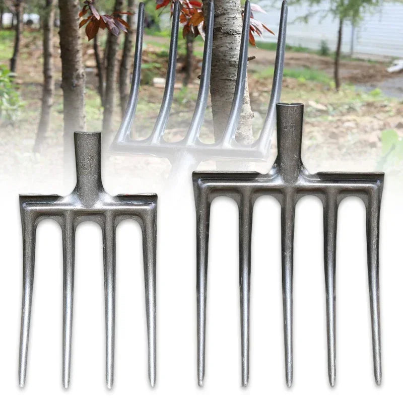 4/5 Teeth Manganese Steel Soil Digging Fork