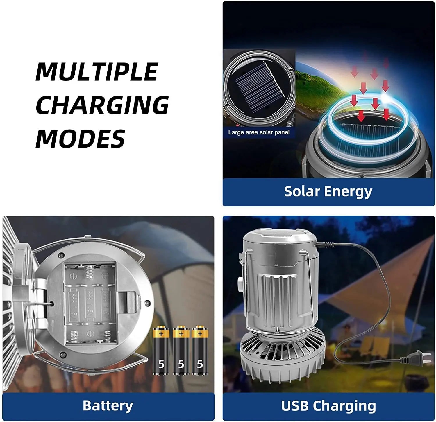 5000LM Solar Fan with Light