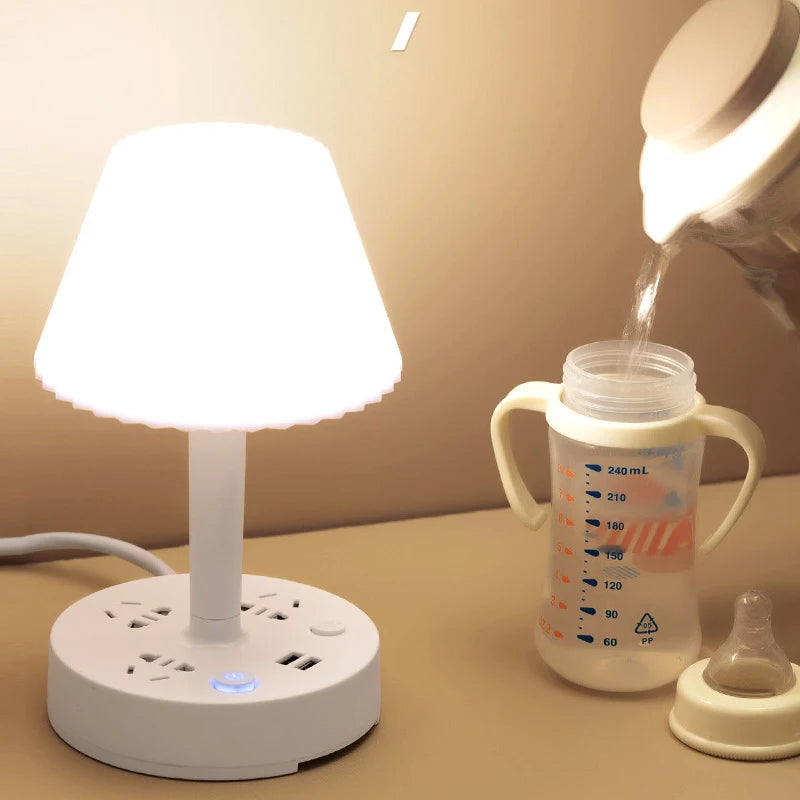 Lamp combined with multi-function socket