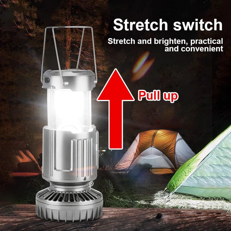 5000LM Solar Fan with Light