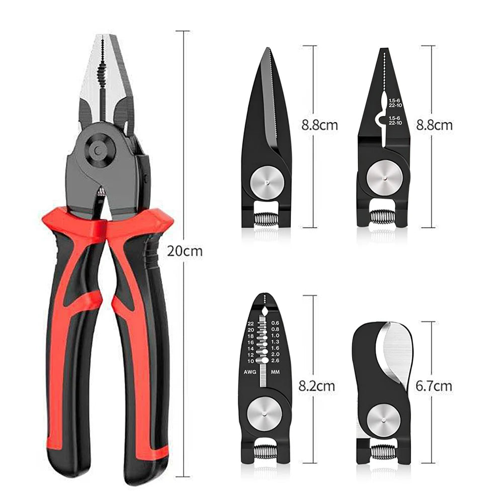 5-in-1 Multifunctional Quick-Change Pliers Set