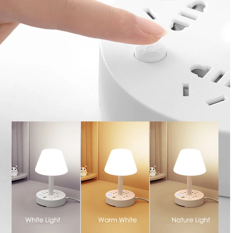 Lamp combined with multi-function socket