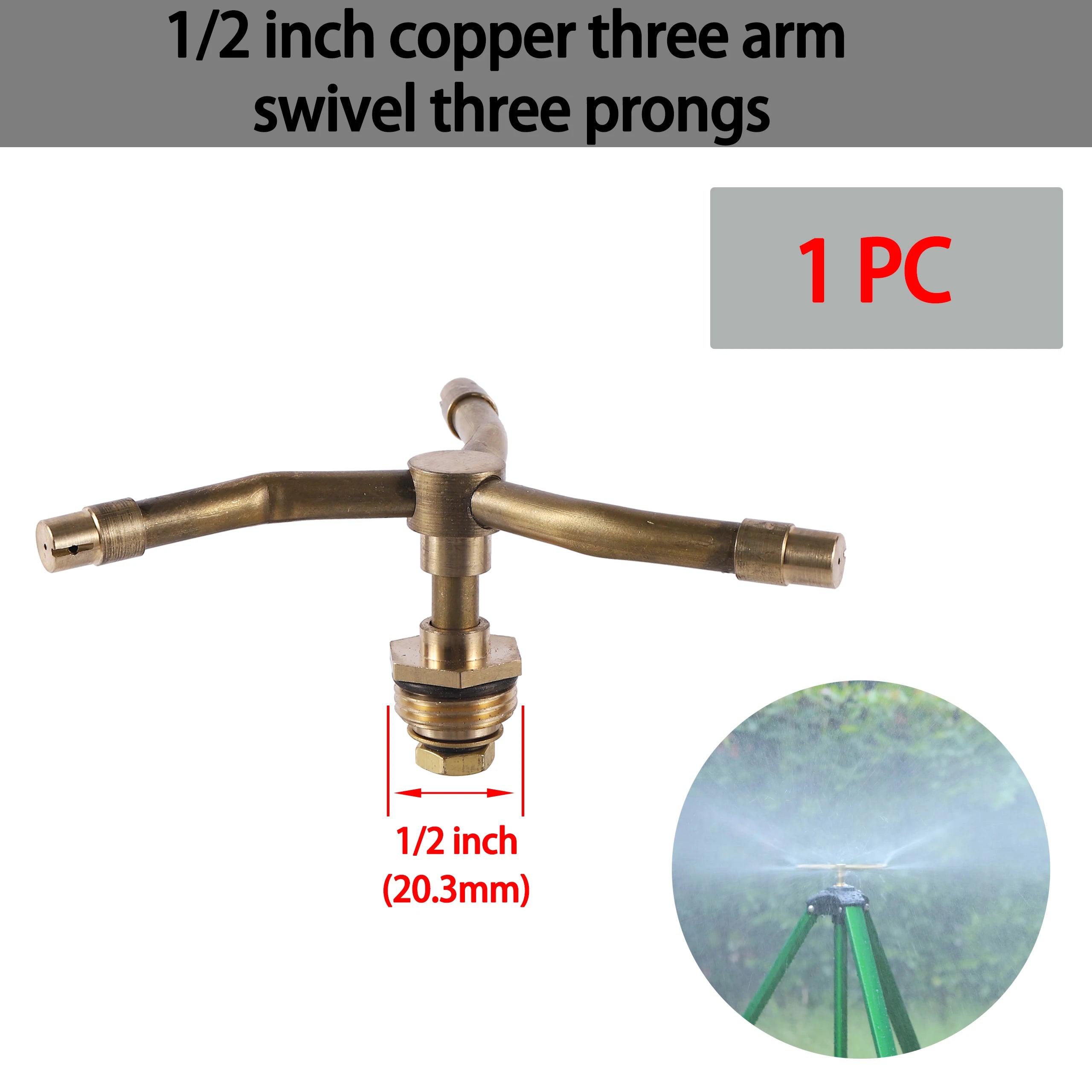 Rotating water sprinkler nozzle