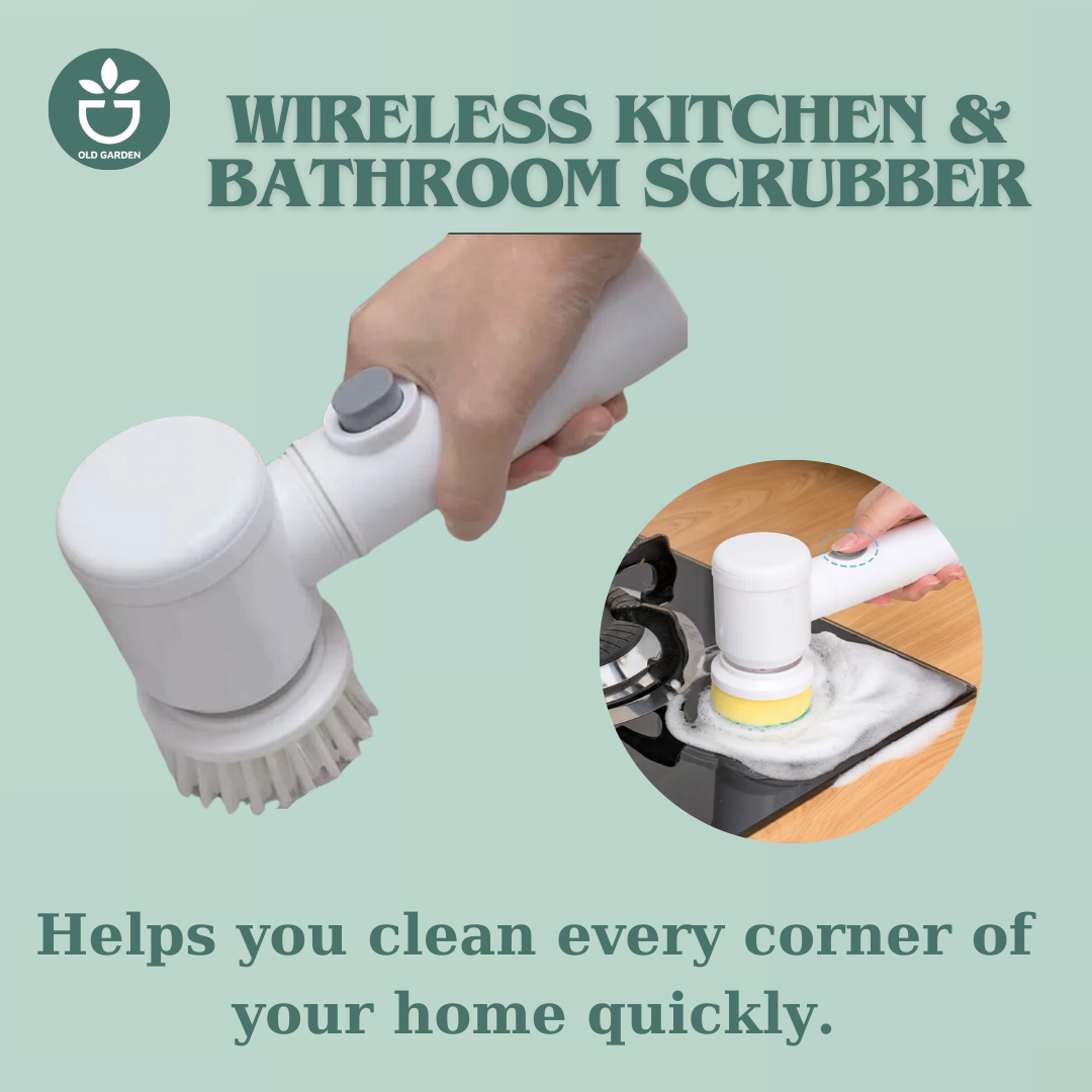 Wireless Kitchen & Bathroom Scrubber