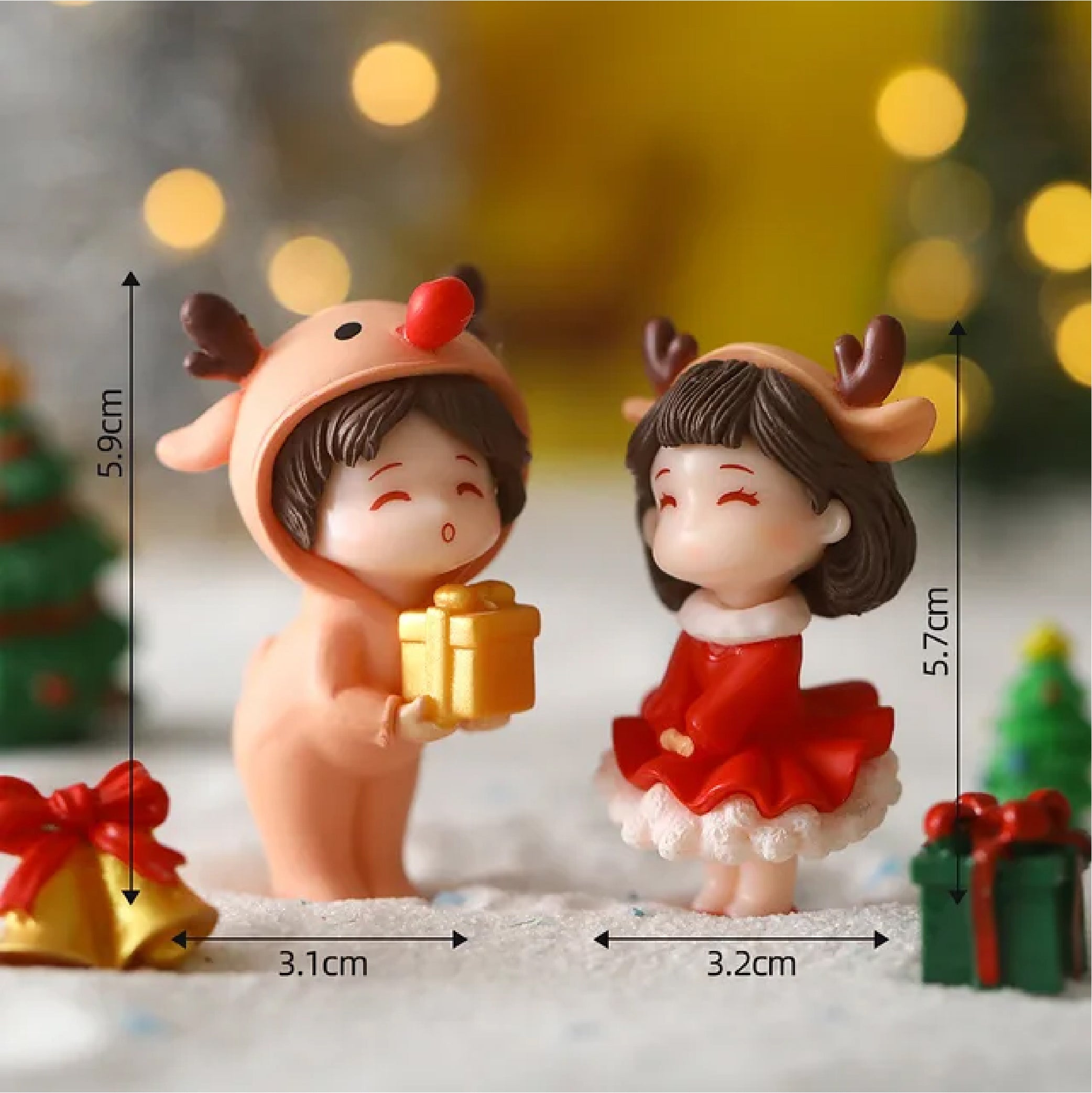 Couple Figurines For Christmas Decorations