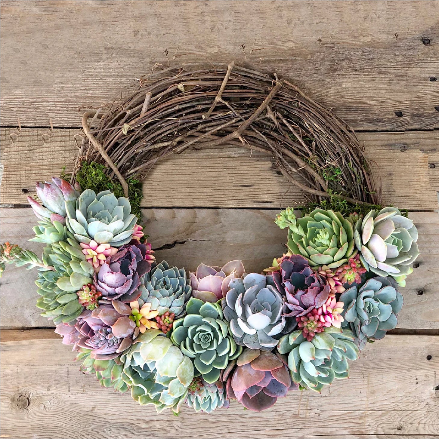 Emilee Grapevine Wreath Trimmed