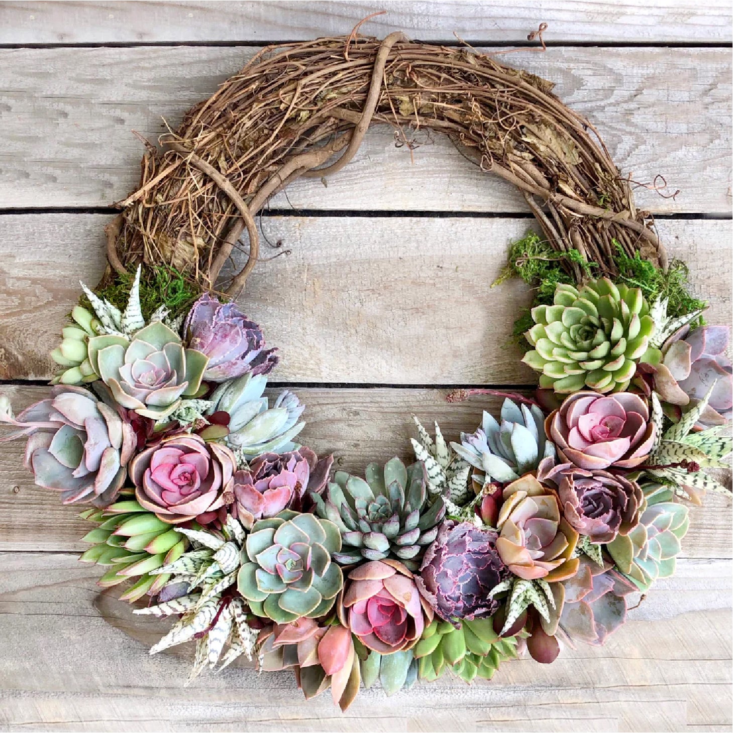 Emilee Grapevine Wreath Trimmed